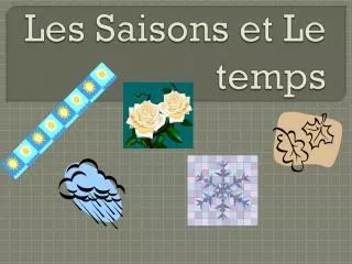 les saisons et le temps