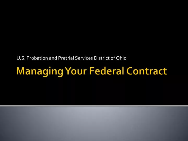 u s probation and pretrial services district of ohio