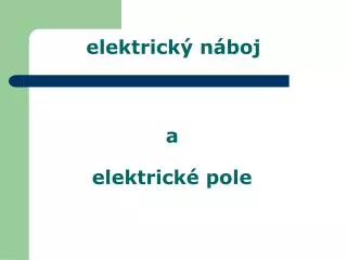 elektrick n boj