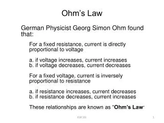 ohm s law