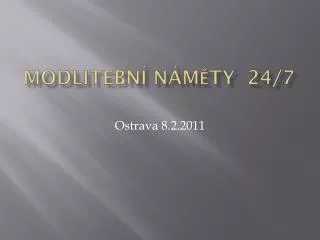 modlitebn n m ty 24 7