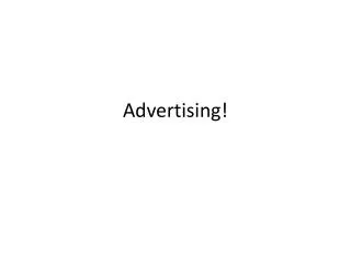 Advertising!