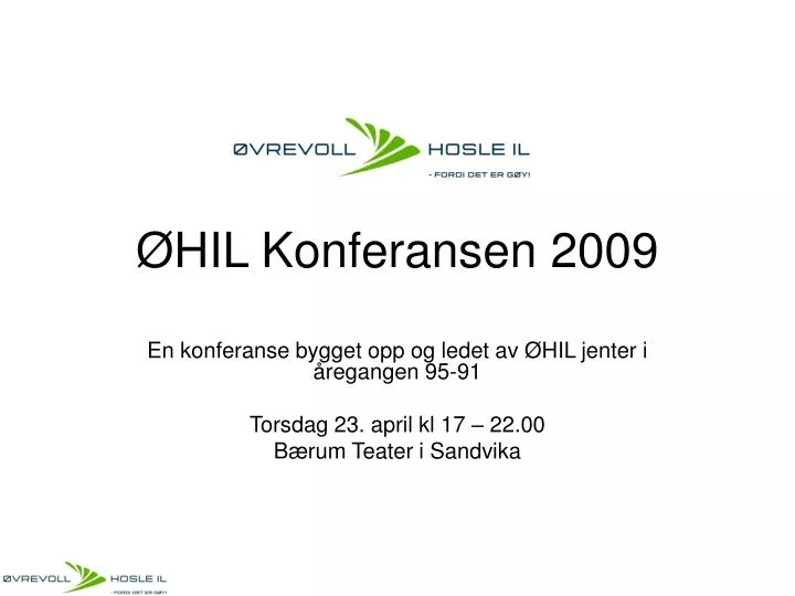 hil konferansen 2009