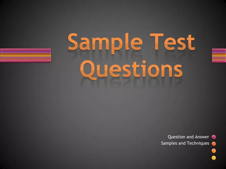 sample test questions