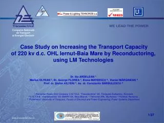 Case Study on Increasing the Transport Capacity