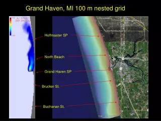 Grand Haven, MI 100 m nested grid