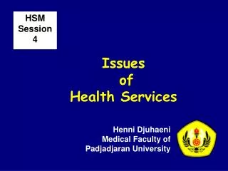 Issues of Health Services