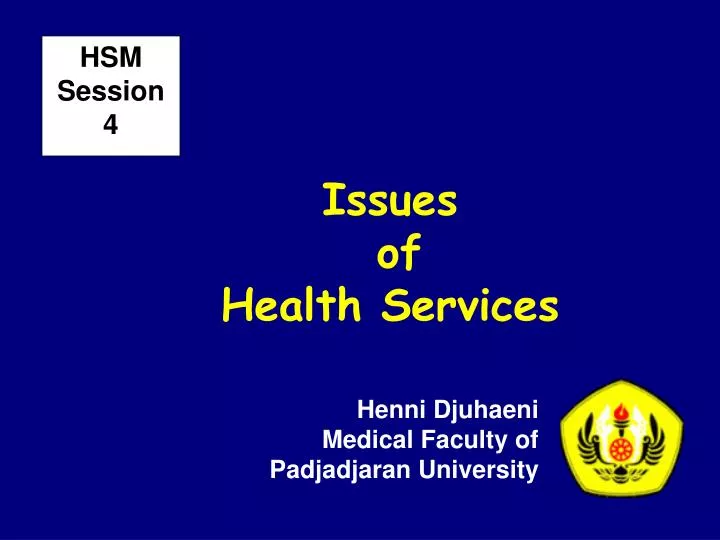 issues of health services