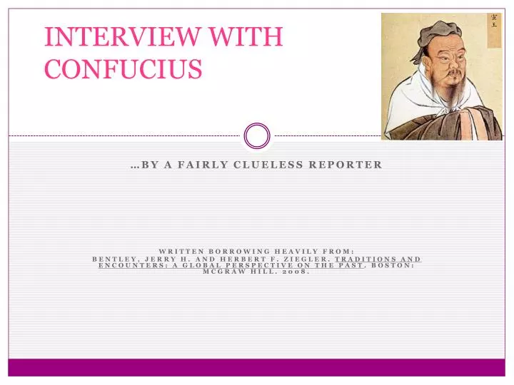 interview with confucius
