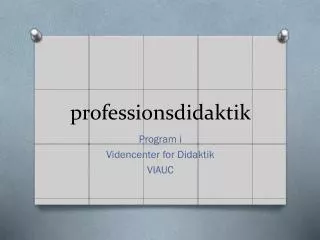 professionsdidaktik