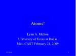 Atoms! - slide 1