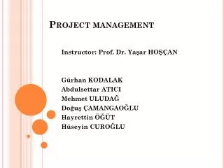 project management