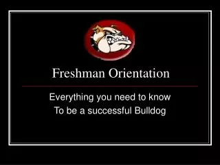 freshman orientation