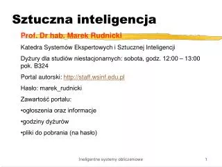 sztuczna inteligencja