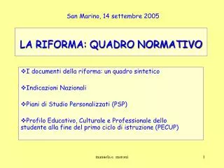 PPT - Indicazioni Nazionali Per Il Curricolo Della Scuola Dell’infanzia ...