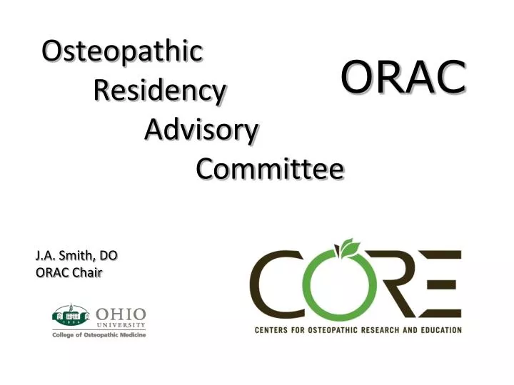 osteopathic residency advisory committee