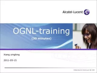 OGNL-training (30 minutes)