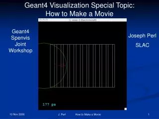 Geant4 Visualization Special Topic: How to Make a Movie