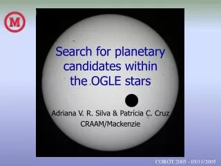 Search for planetary candidates within the OGLE stars