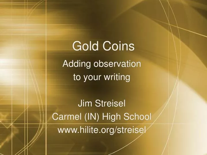 gold coins