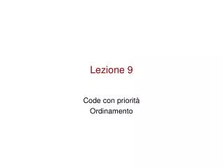 lezione 9