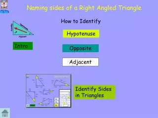 Naming sides of a Right Angled Triangle