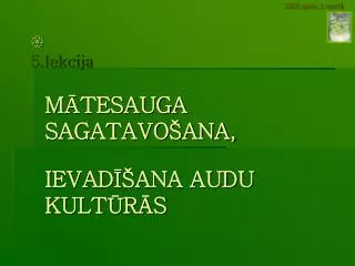 5 lekcija
