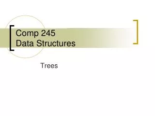 Comp 245 Data Structures