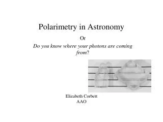 polarimetry in astronomy