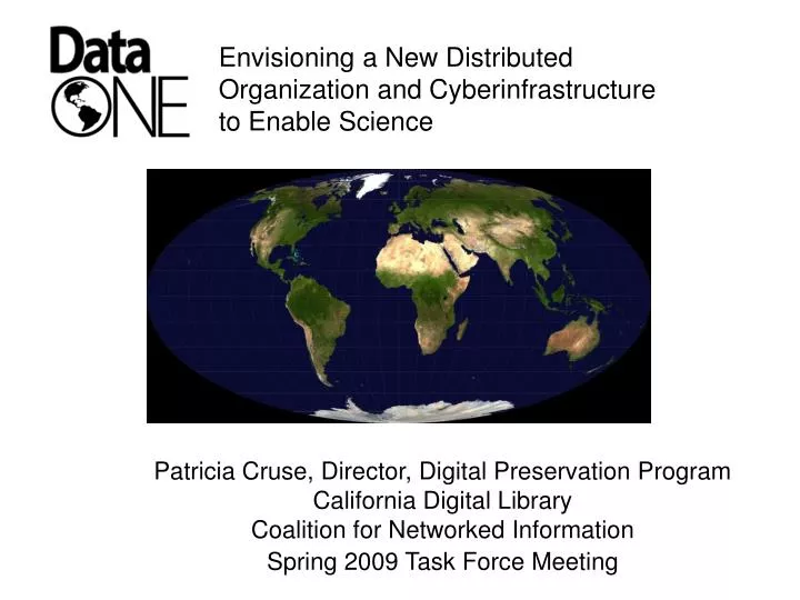 envisioning a new distributed organization and cyberinfrastructure to enable science