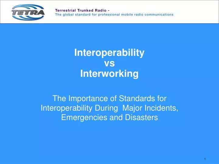 interoperability vs interworking