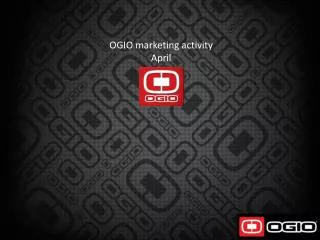 OGIO marketing activity April 2012