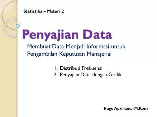 penyajian data
