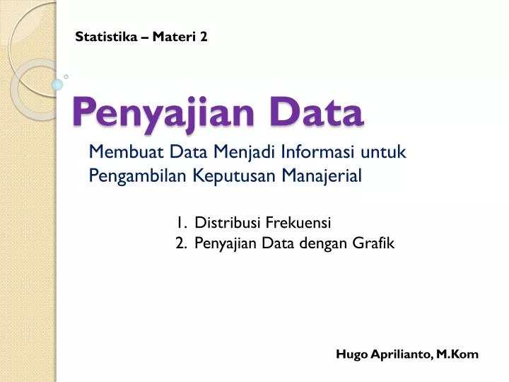 penyajian data