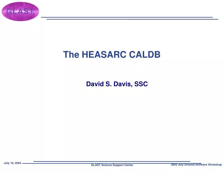 the heasarc caldb