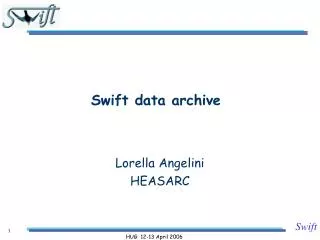 Swift data archive