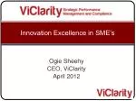 Innovation Excellence in SME’s - slide 1