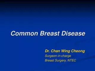 Common Breast Disease