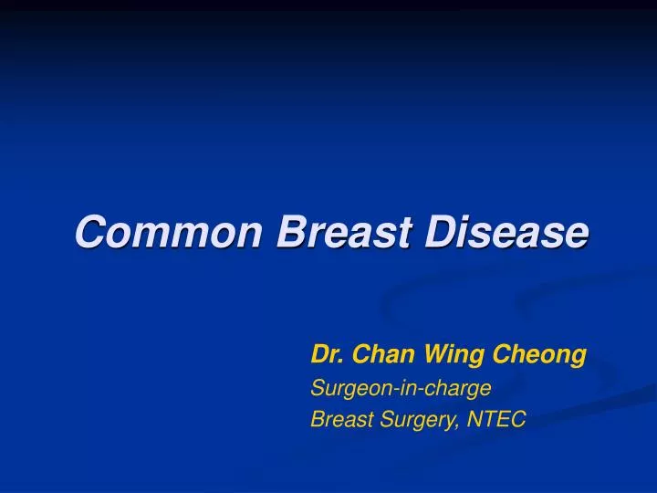 common breast disease