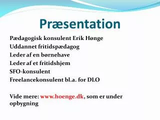 pr sentation