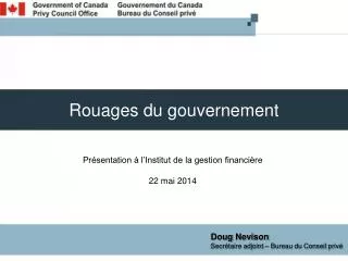 rouages du gouvernement