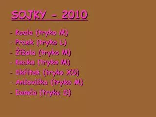 sojky 2010