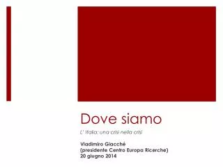dove siamo