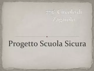 275 circolo di zagarolo