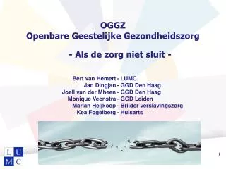 oggz openbare geestelijke gezondheidszorg