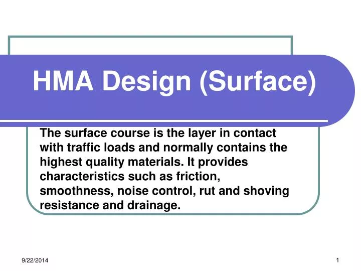 hma design surface
