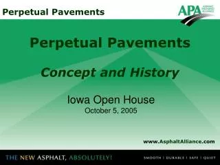 Perpetual Pavements Concept and History