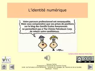 l identit num rique