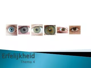 erfelijkheid