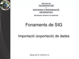 Fonaments de SIG